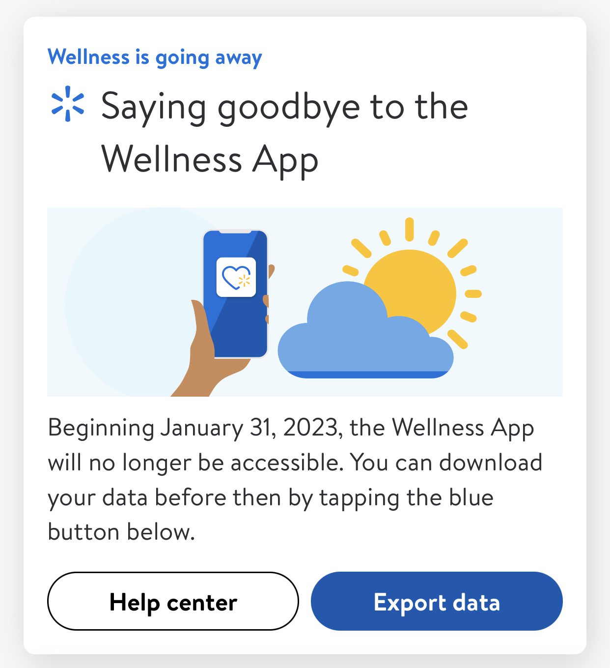 walmart wellness data takeout guide for best life data import